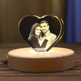 Picture of Custom 3D Crystal Photo in Heart