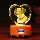 Picture of Custom 3D Crystal Photo in Heart