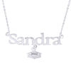 Picture of Graduation Cap Charm Necklace with Name -  Cooper Graduation Name Necklace