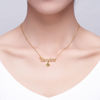 Picture of Graduation Cap Charm Necklace with Name -  Cooper Graduation Name Necklace