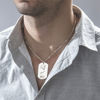Picture of Copper Graduation Military Tag Shaped Necklace - Graduation Jewelry