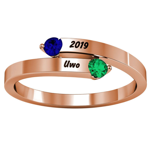 Picture of "Soleil" Tipped Bypass Ring