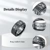 Picture of Copper Custom Graduation Ring with Birthstone - Personalized College Ring with Name