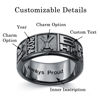 Picture of Copper Custom Graduation Ring with Birthstone - Personalized College Ring with Name