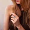 Picture of Copper Custom Graduation Ring with Birthstone - Personalized College Ring with Name - Graduation Gift for Her