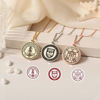 Picture of Custom Engraving School Badge Graduation Necklace - Personalized College Necklace