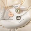 Picture of Custom Engraving School Badge Graduation Necklace - Personalized College Necklace