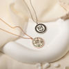 Picture of Custom Engraving School Badge Graduation Necklace - Personalized College Necklace