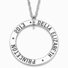 Picture of Custom Ring Circle Graduation Necklace - Personalized College Necklace