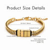 Picture of Father's Day gift - Custom Stainless Steel Bracelet Engraved Kids Names