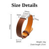 Picture of Father's Day gift - Custom Stainless Steel Bracelet Engraved Leather Bracelet for Men