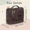 Picture of Custom Large Capacity Leather Toiletry Bag - Personalized Groomsmen Gifts - Travel Bag For Men