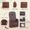 Picture of Custom Large Capacity Leather Toiletry Bag - Personalized Groomsmen Gifts - Travel Bag For Men