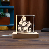 Picture of Custom Photo 3D Laser Crystal Square