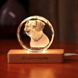 Picture of Custom Photo 3D Laser Crystal Sphere