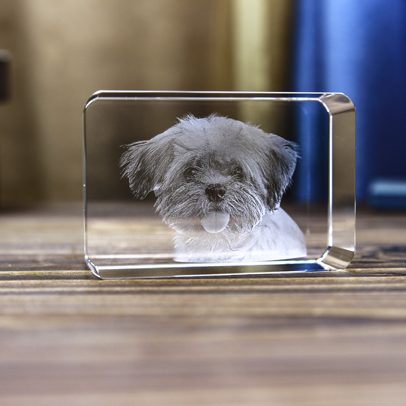 Picture of Custom Photo 3D Laser Crystal Rounded Corner Landscape