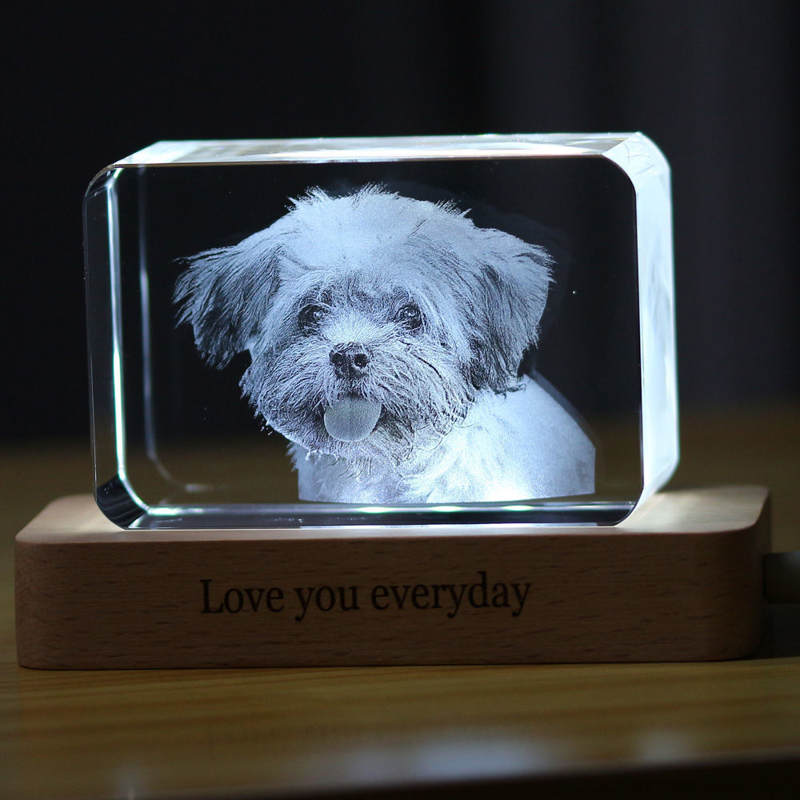 Picture of Custom Photo 3D Laser Crystal Rounded Corner Landscape