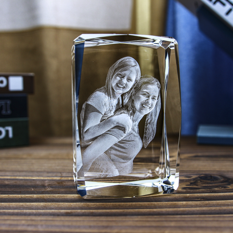 Picture of Custom Photo 3D Laser Crystal Portrait