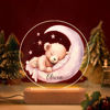Picture of Custom Name Night Light for Kids - Personalized Sleeping Animal Night Lamp