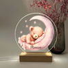 Picture of Custom Name Night Light for Kids - Personalized Sleeping Animal Night Lamp