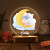 Picture of Custom Name Night Light for Kids - Personalized Sleeping Animal Night Lamp