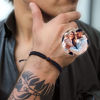 Picture of Custom Photo Projection Bracelet for Men - Handmade Braided Photo Bracelet for Dad - Personalized Memorial Photo Bracelet Men -Fathers Day Gift for Dad and Husband