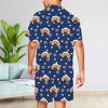 Picture of Custom Full Set Summer Pajamas with Short Sleeves - Personalised Pajama Set