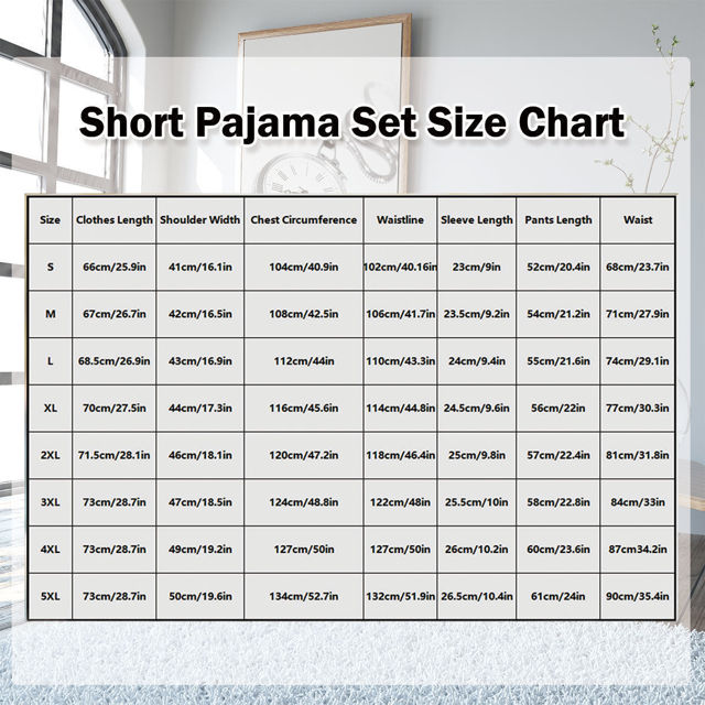 Picture of Custom Full Set Summer Pajamas with Short Sleeves - Personalised Face Pajama Set