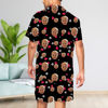 Picture of Custom Full Set Summer Pajamas with Short Sleeves - Personalised Face Pajama Set