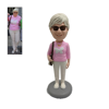 Picture of Custom Bobbleheads:  Casual Woman and Bag | Personalized Bobbleheads for the Special Someone as a Unique Gift Idea｜Best Gift Idea for Birthday, Christmas, Thanksgiving etc.