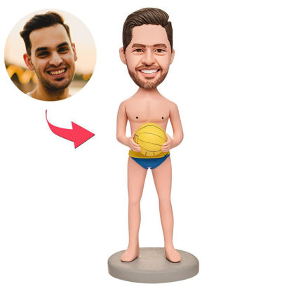 Picture of Custom Bobbleheads: Water Polo Boy | Personalized Bobbleheads for the Special Someone as a Unique Gift Idea｜Best Gift Idea for Birthday, Christmas, Thanksgiving etc.