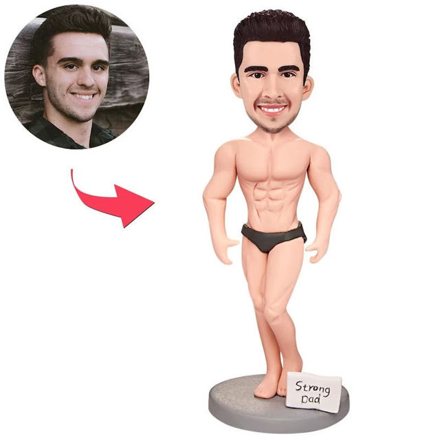 Picture of Custom Bobbleheads: Muscular-Man | Personalized Bobbleheads for the Special Someone as a Unique Gift Idea｜Best Gift Idea for Birthday, Christmas, Thanksgiving etc.