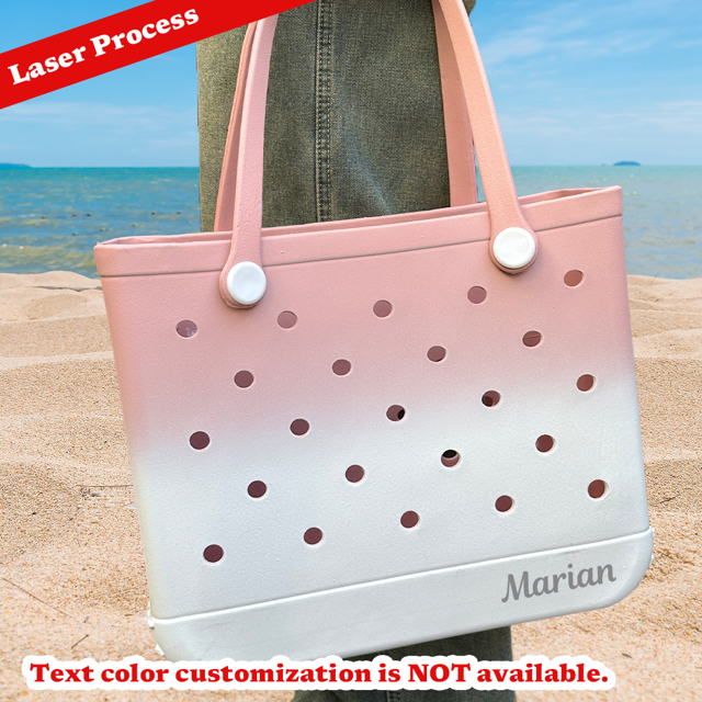 Picture of Custom Gradient Beach Bag - Personalized Waterproof Beach Bag - Custom Laser Name Hole bag