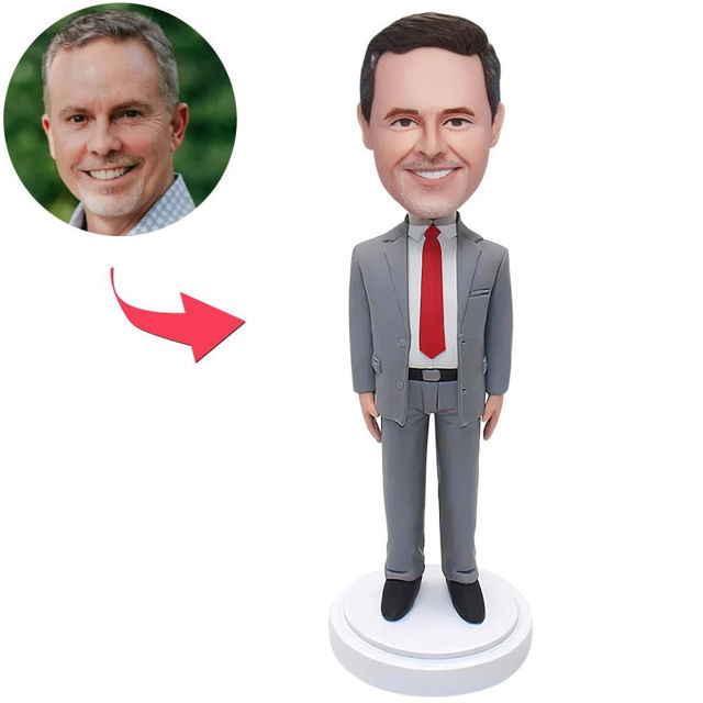 Picture of Custom Bobbleheads: Manager In Office| Personalized Bobbleheads for the Special Someone as a Unique Gift Idea｜Best Gift Idea for Birthday, Christmas, Thanksgiving etc.