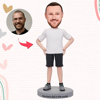 Picture of Custom Bobbleheads: Men In Casual Men's Clothing | Personalized Bobbleheads for the Special Someone as a Unique Gift Idea｜Best Gift Idea for Birthday, Christmas, Thanksgiving etc.