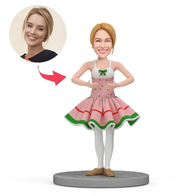 Picture of Custom Bobbleheads: Ballet Dancer| Personalized Bobbleheads for the Special Someone as a Unique Gift Idea｜Best Gift Idea for Birthday, Christmas, Thanksgiving etc.
