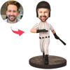 Picture of Custom Bobbleheads: Happy Baseball Player | Personalized Bobbleheads for the Special Someone as a Unique Gift Idea｜Best Gift Idea for Birthday, Christmas, Thanksgiving etc.
