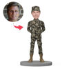 Picture of Custom Bobbleheads: Army Soldier in Uniform | Personalized Bobbleheads for the Special Someone as a Unique Gift Idea｜Best Gift Idea for Birthday, Christmas, Thanksgiving etc.