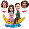 Picture of Custom Bobbleheads: Boating Couple Bobbleheads | Personalized Bobbleheads for the Special Someone as a Unique Gift Idea｜Best Gift Idea for Birthday, Christmas, Thanksgiving etc.