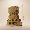 Picture of Personalized Owl Night Light for Wall Decor - Custom Wooden Engraved Name Night Light
