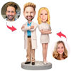 Picture of Custom Bobbleheads: Male Doctors and Female Nurses Bobbleheads  | Personalized Bobbleheads for the Special Someone as a Unique Gift Idea｜Best Gift Idea for Birthday, Christmas, Thanksgiving etc.