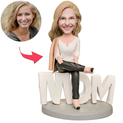 Picture of Custom Bobbleheads: Mother's Day Gift Domineering Mother | Personalized Bobbleheads for the Special Someone as a Unique Gift Idea｜Best Gift Idea for Birthday, Christmas, Thanksgiving etc.