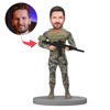 Picture of Custom Bobbleheads: Special Forces With A Gun | Personalized Bobbleheads for the Special Someone as a Unique Gift Idea｜Best Gift Idea for Birthday, Christmas, Thanksgiving etc.