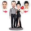 Picture of Custom Bobbleheads: Valentines Gift Give You My Love | Personalized Bobbleheads for the Special Someone as a Unique Gift Idea｜Best Gift Idea for Birthday, Christmas, Thanksgiving etc.