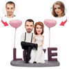 Picture of Custom Bobbleheads: Valentines Gift Lover Sitting in LOVE | Personalized Bobbleheads for the Special Someone as a Unique Gift Idea｜Best Gift Idea for Birthday, Christmas, Thanksgiving etc.