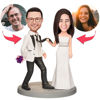 Picture of Custom Bobbleheads: Wedding Gift Get Married Together Bobbleheads | Personalized Bobbleheads for the Special Someone as a Unique Gift Idea｜Best Gift Idea for Birthday, Christmas, Thanksgiving etc.