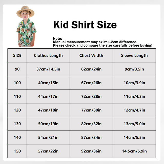 Picture of Custom Face Hawaiian Shirt for Family - Custom Hawaiian Shirt with Tropical Flower Type