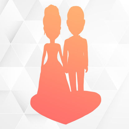 Picture of Custom Bobbleheads: Wedding Couple Fully Customized Bobblehead | Personalized Bobbleheads for the Special Someone as a Unique Gift Idea｜Best Gift Idea for Birthday, Christmas, Thanksgiving etc.