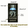 Picture of Custom Wooden Solar Light House Sign - Personalised Engraved Door Number Sign Plaque - LED Lit Numbers