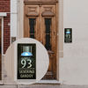Picture of Custom Wooden Solar Light House Sign - Personalised Engraved Door Number Sign Plaque - LED Lit Numbers